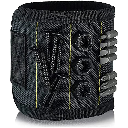 Magnetic Wristband Tool Holder for Screws, Nails & Drill Bits