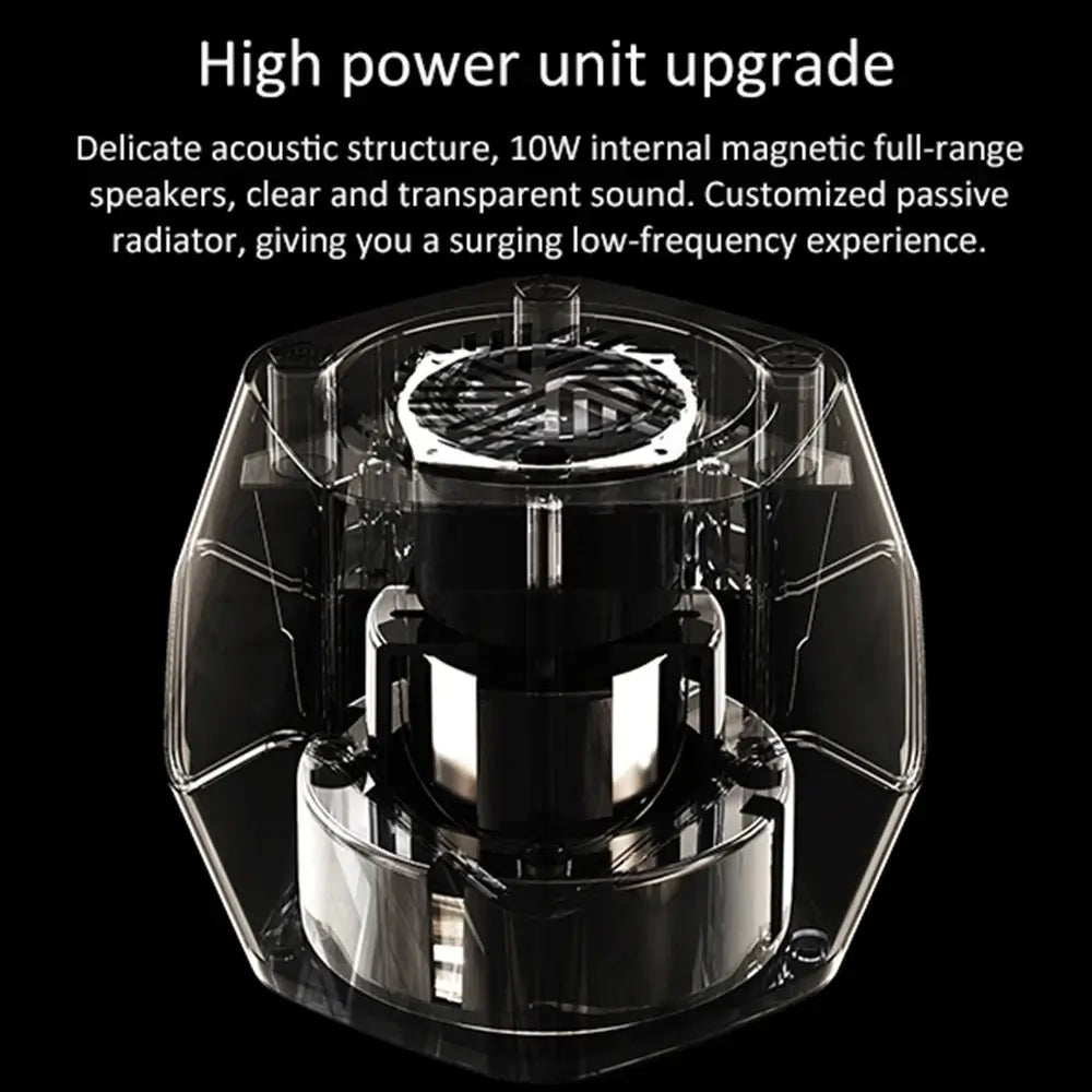 Ferrofluid Rhythm Speaker — Magnetic Fluid Desk Speaker with Music Sync Lamp - Unknown Supply