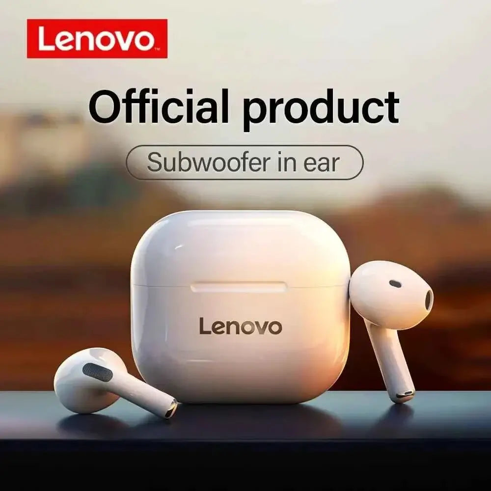 Lenovo LP40 TWS Wireless Earbuds – Bluetooth 5.0 In-Ear Headphones with Mic by Lenovo