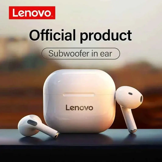 Lenovo LP40 TWS Wireless Earbuds – Bluetooth 5.0 In-Ear Headphones with Mic by Lenovo