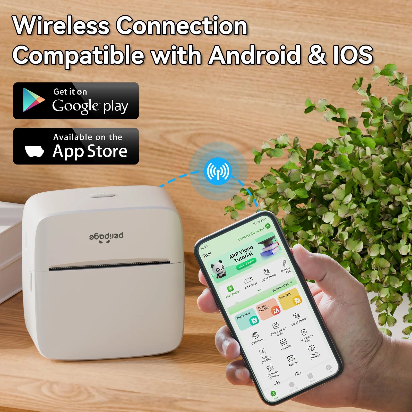 PeriPage Mini Printer, Small Photo Printer for Study Photos Notes,Thermal Sticker Printers Compatible with IOS/Android by Unknown Supply