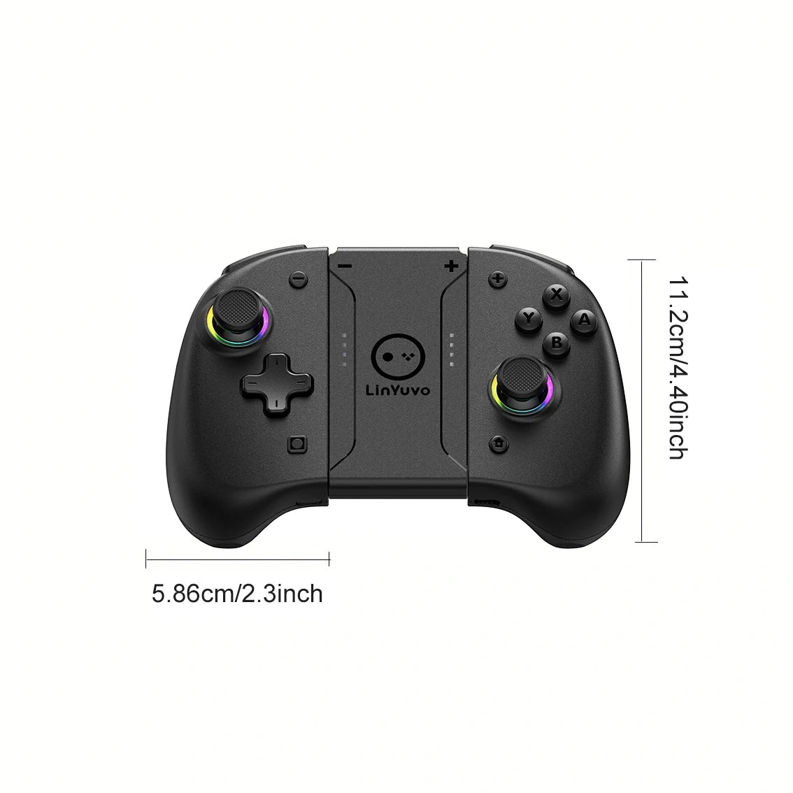 AyeBeau Wireless Controller for Nintendo Switch, OLED & Lite – Hall Effect Joysticks, Gyro, RGB by AyeBeau