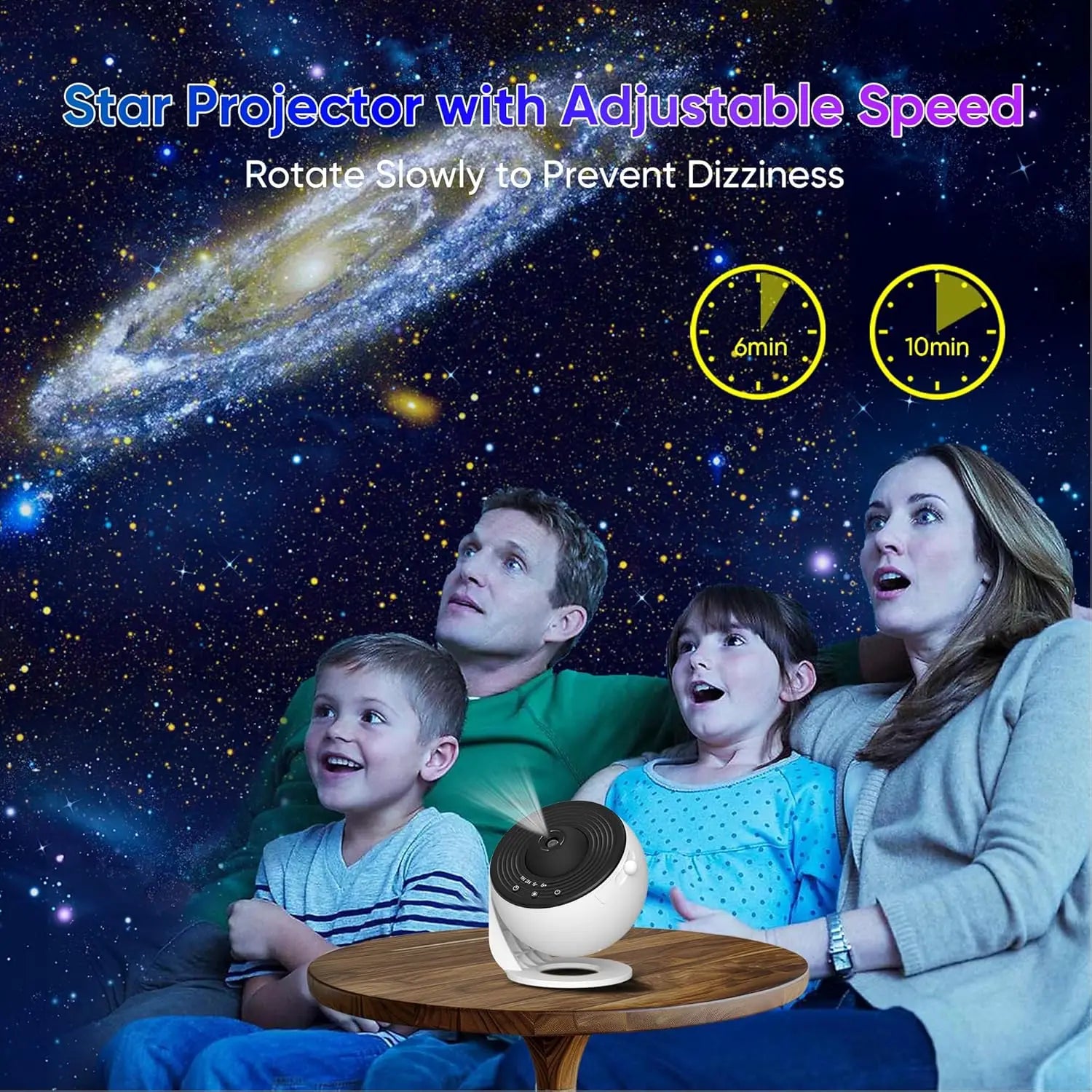 13-in-1 HD Galaxy Projector | 360° Rotation, Adjustable Focus & Auto Timer by Unknown Supply