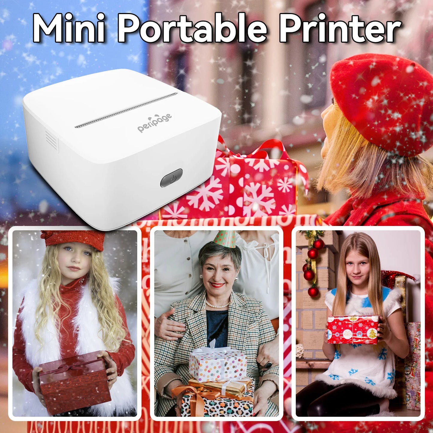 PeriPage Mini Printer, Small Photo Printer for Study Photos Notes,Thermal Sticker Printers Compatible with IOS/Android by Unknown Supply