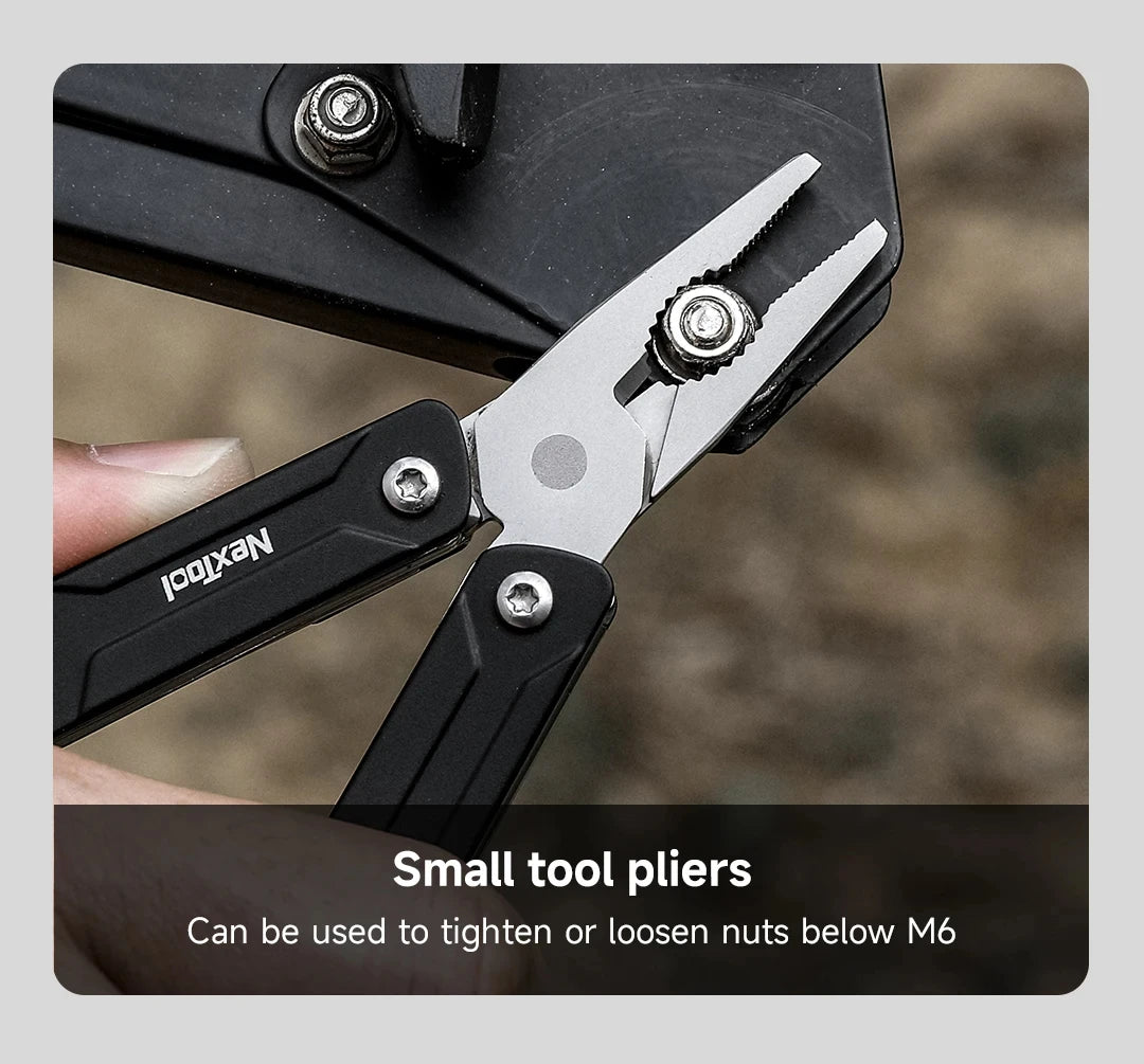 NexTool Mini Sailor Pliers Lite 10 In 1 Folding EDC Multi Tool Scissors Screwdriver Outdoor Portable Equipment Hand Tools by Unknown Supply