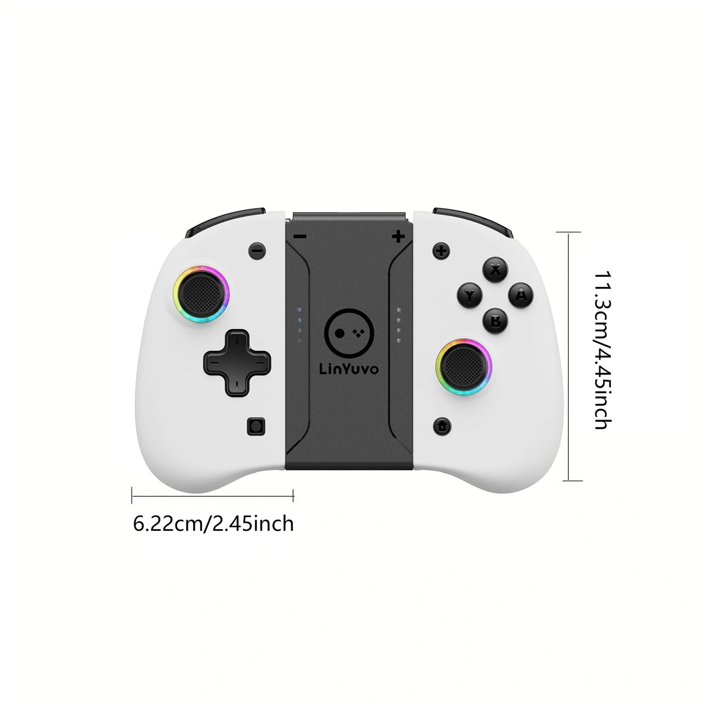 AyeBeau Wireless Controller for Nintendo Switch, OLED & Lite – Hall Effect Joysticks, Gyro, RGB by AyeBeau