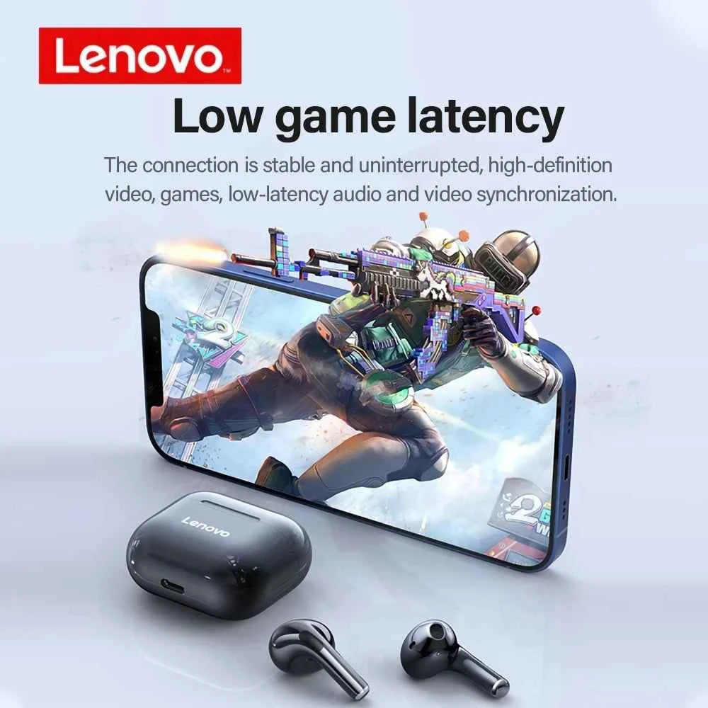Lenovo LP40 TWS Wireless Earbuds – Bluetooth 5.0 In-Ear Headphones with Mic by Lenovo