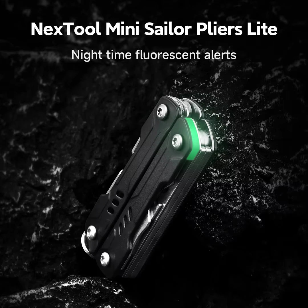 NexTool Mini Sailor Pliers Lite 10 In 1 Folding EDC Multi Tool Scissors Screwdriver Outdoor Portable Equipment Hand Tools by Unknown Supply