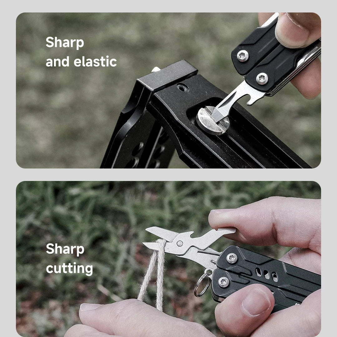 NexTool Mini Sailor Pliers Lite 10 In 1 Folding EDC Multi Tool Scissors Screwdriver Outdoor Portable Equipment Hand Tools by Unknown Supply