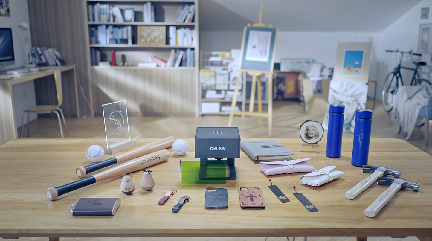 DAJA DJ6 Mini Portable Laser Engraver – 3W Bluetooth CNC for Wood, Leather & Metal by Unknown Supply