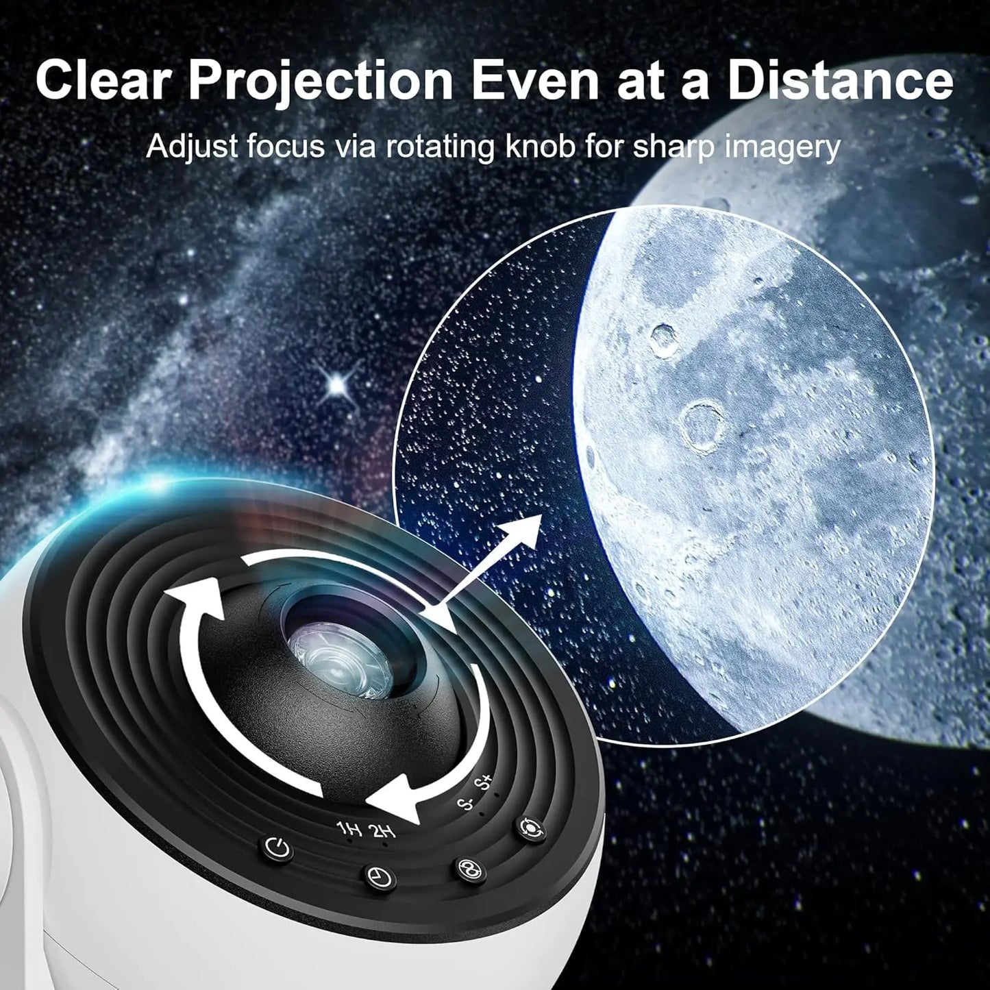 13-in-1 HD Galaxy Projector | 360° Rotation, Adjustable Focus & Auto Timer by Unknown Supply