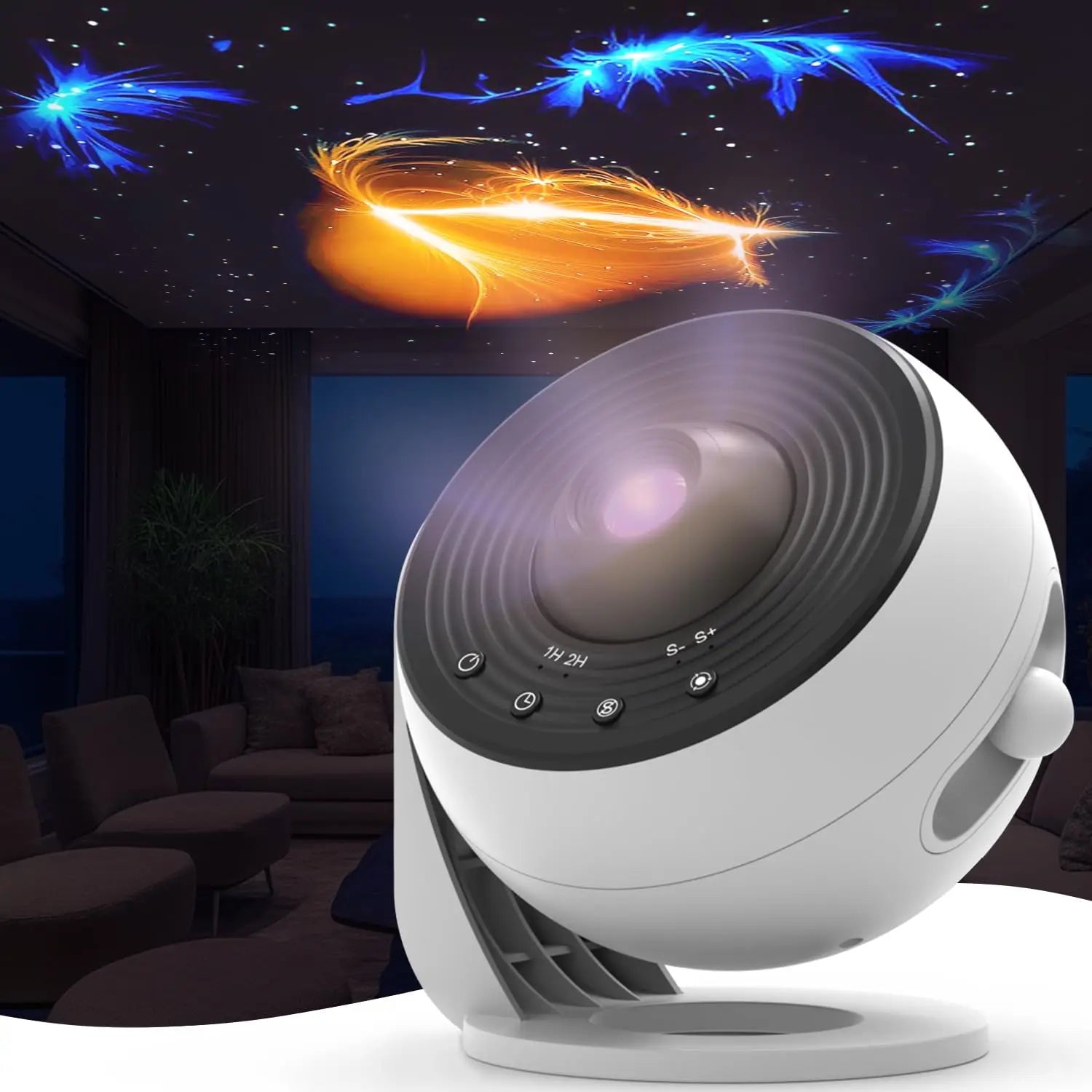 13-in-1 HD Galaxy Projector | 360° Rotation, Adjustable Focus & Auto Timer by Unknown Supply