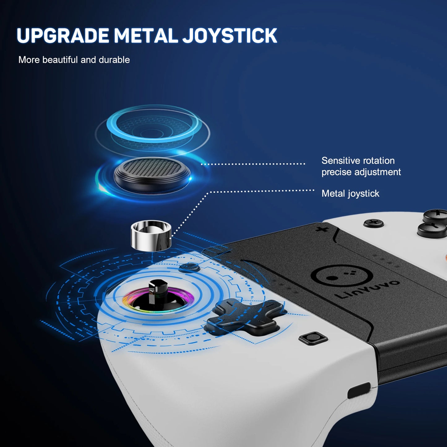 AyeBeau Wireless Controller for Nintendo Switch, OLED & Lite – Hall Effect Joysticks, Gyro, RGB by AyeBeau