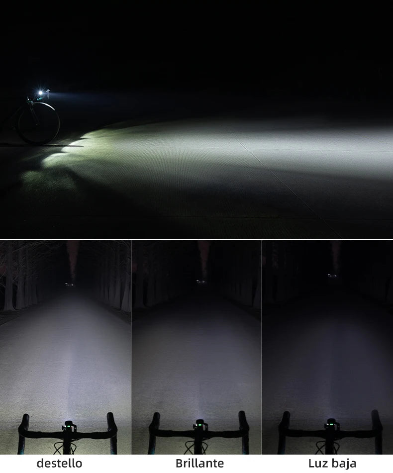 ROCKBROS RHL1000 Bike Front Light – 1000LM, IPX6, USB-C Rechargeable by Unknown Supply
