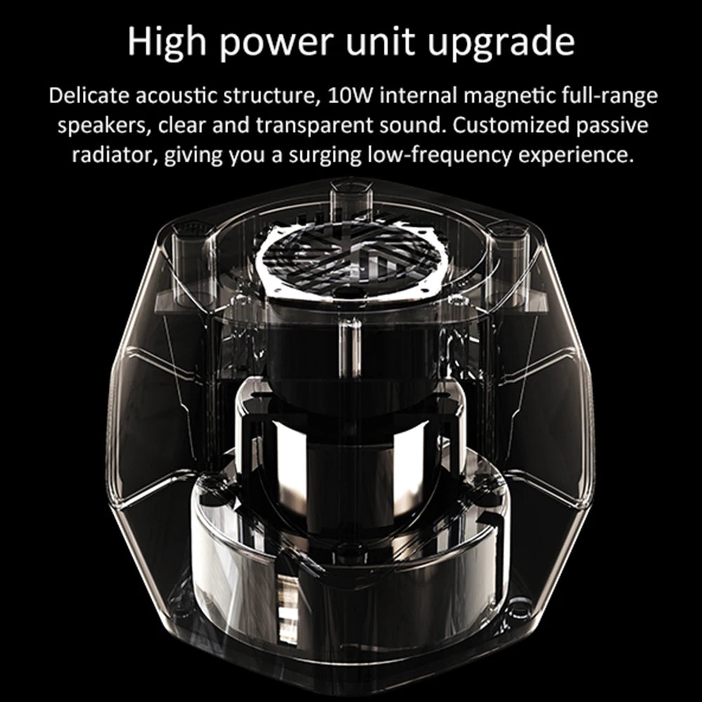 Ferrofluid Rhythm Speaker — Magnetic Fluid Desk Speaker with Music Sync Lamp by Unknown Supply