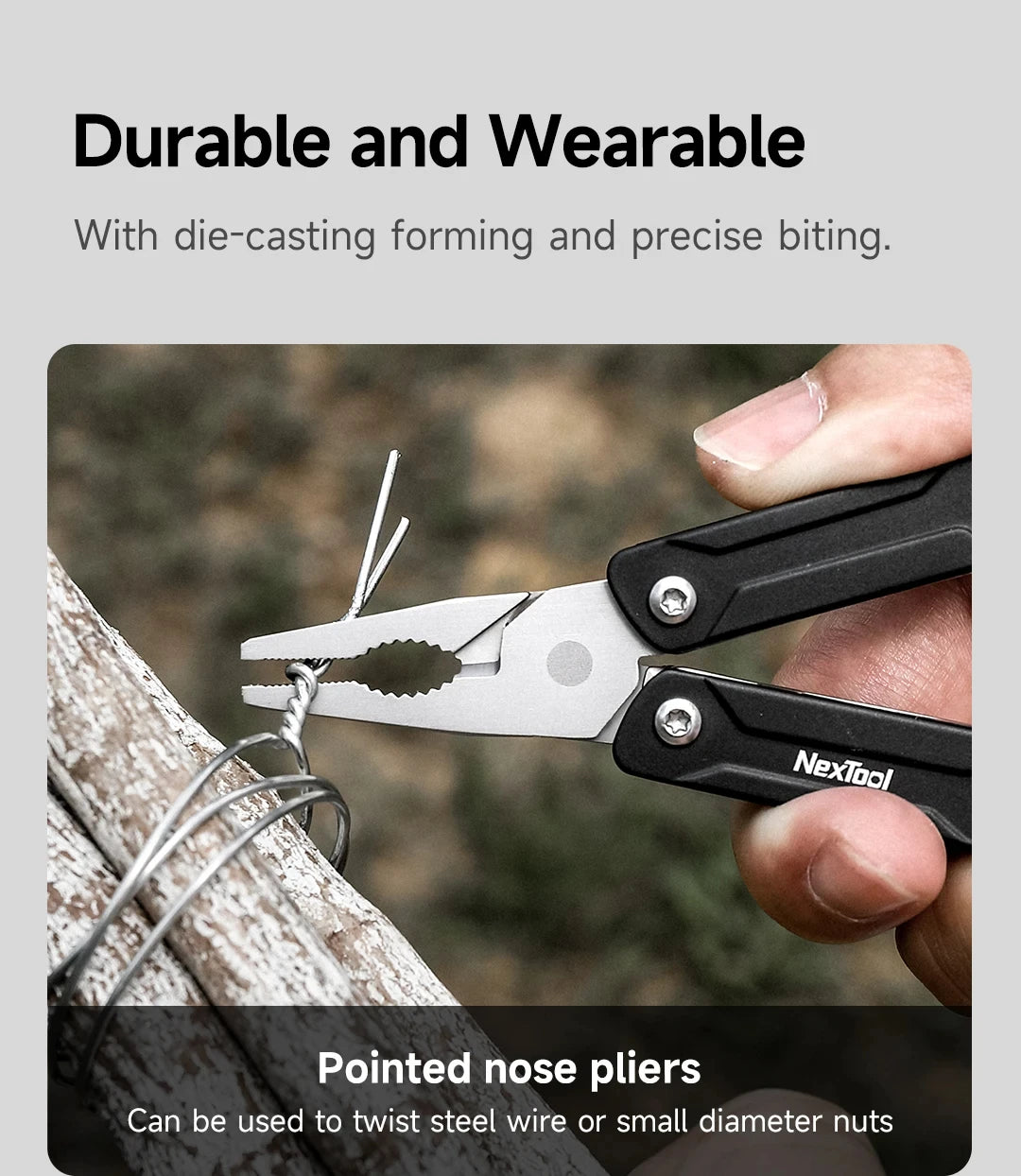 NexTool Mini Sailor Pliers Lite 10 In 1 Folding EDC Multi Tool Scissors Screwdriver Outdoor Portable Equipment Hand Tools by Unknown Supply