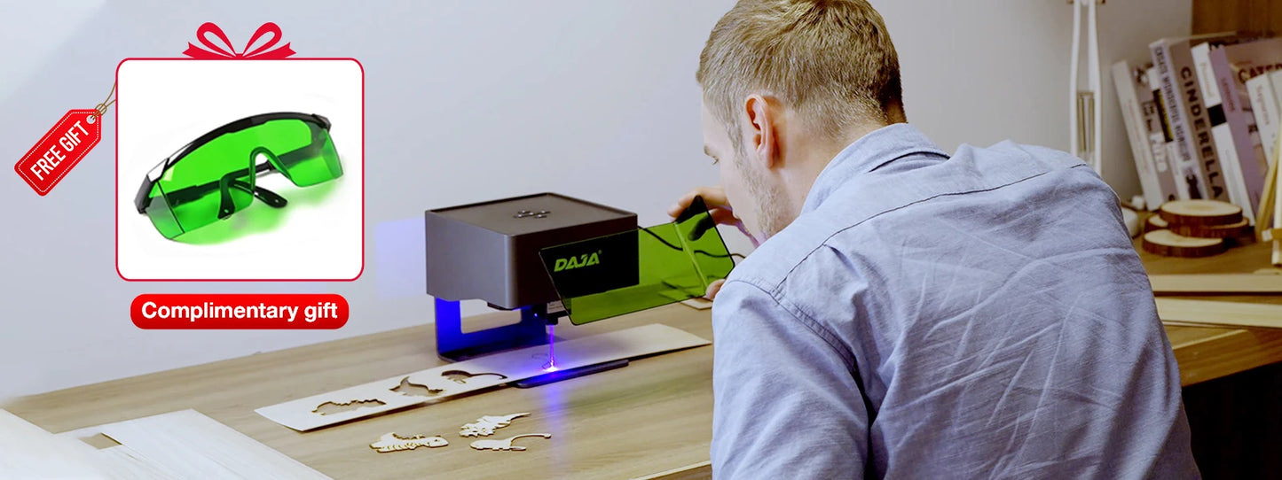 DAJA DJ6 Mini Portable Laser Engraver – 3W Bluetooth CNC for Wood, Leather & Metal by Unknown Supply