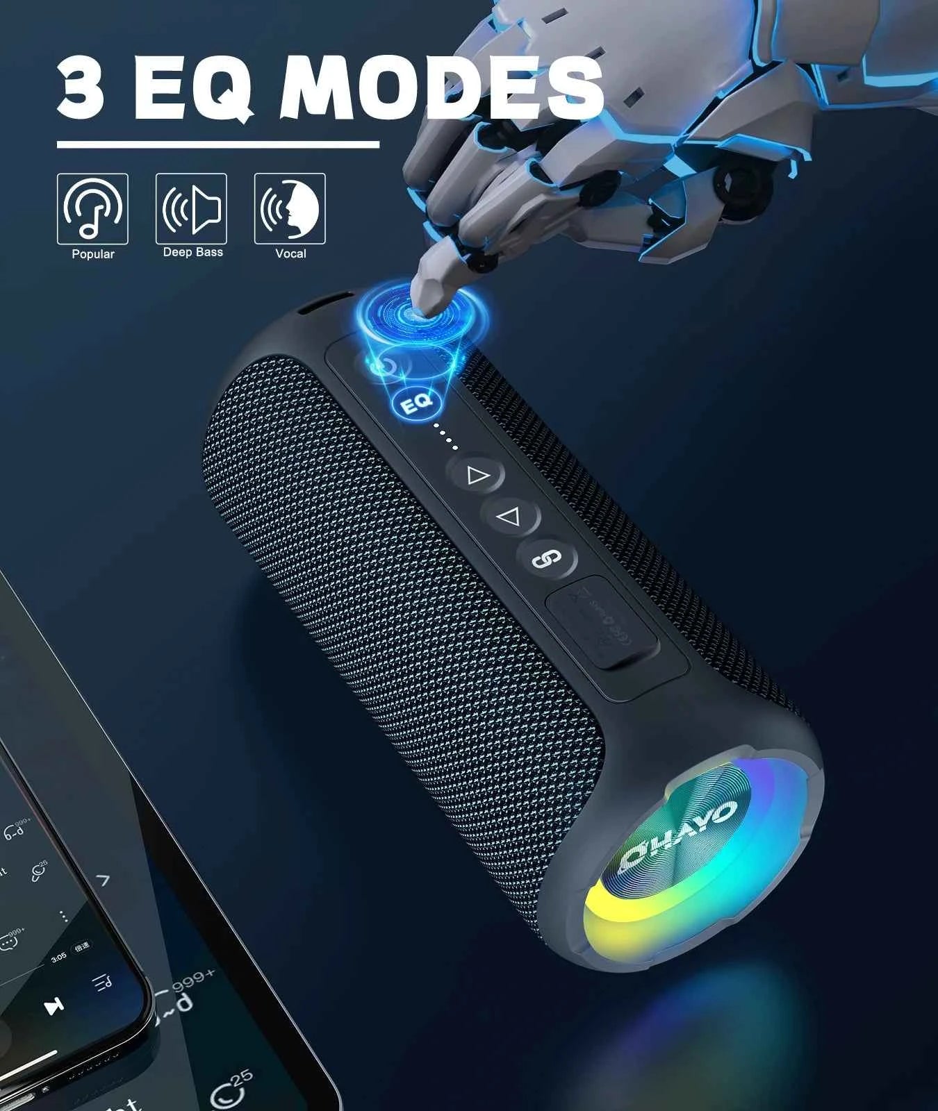 Ortizan X8 Pro 40W Bluetooth Speaker – IPX7 Waterproof, 30H Battery, Portable Outdoor by Unknown Supply