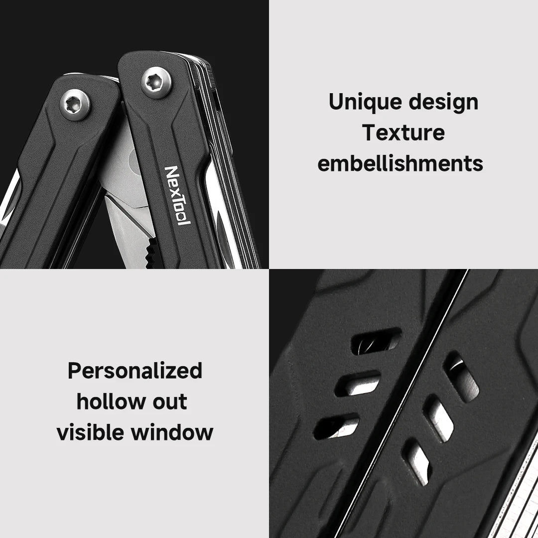 NexTool Mini Sailor Pliers Lite 10 In 1 Folding EDC Multi Tool Scissors Screwdriver Outdoor Portable Equipment Hand Tools by Unknown Supply