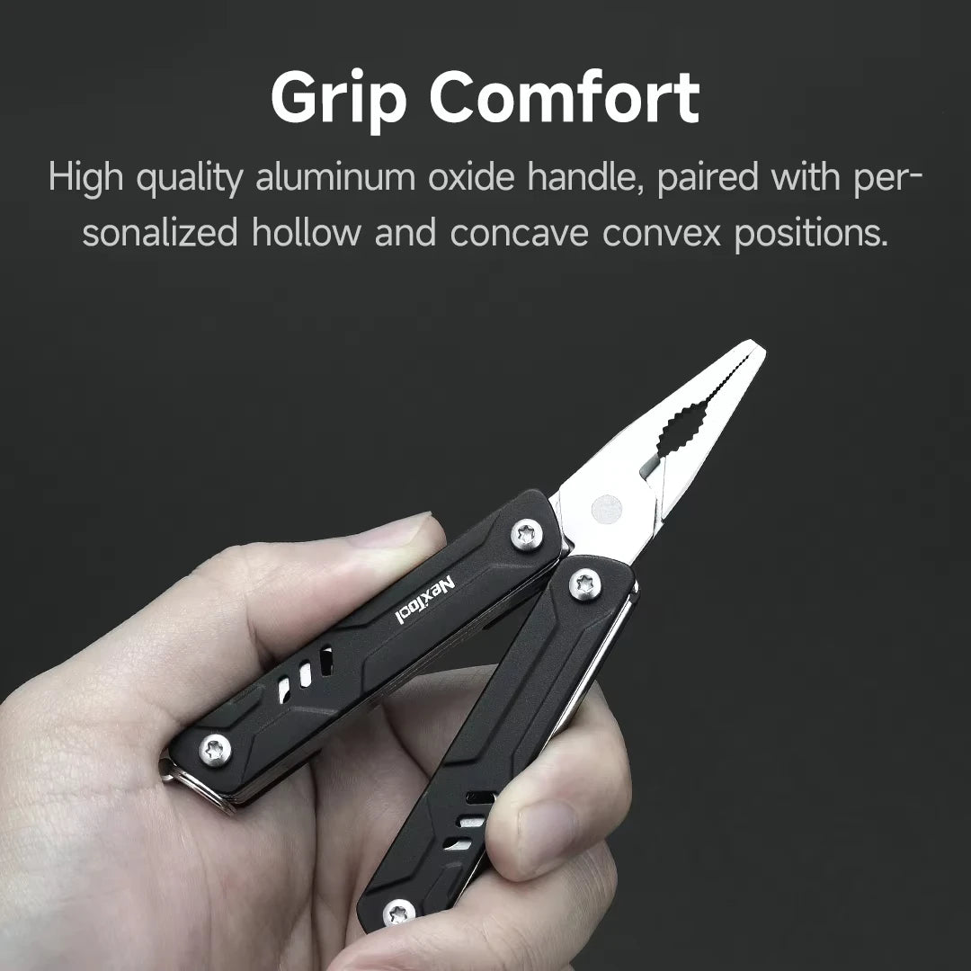 NexTool Mini Sailor Pliers Lite 10 In 1 Folding EDC Multi Tool Scissors Screwdriver Outdoor Portable Equipment Hand Tools by Unknown Supply
